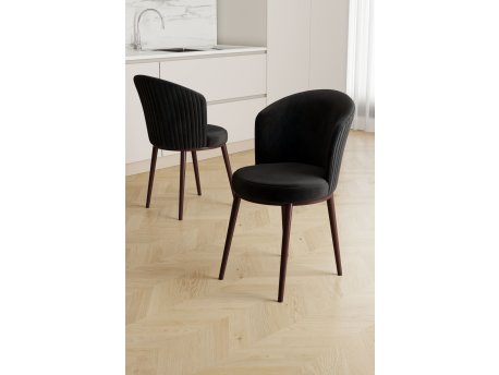 HANAH HOME Set stolica (2 dela) Risa Black Brown