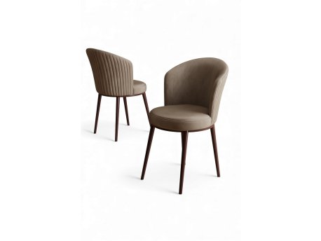 HANAH HOME Set stolica (2 dela) Risa Cappuccino Brown