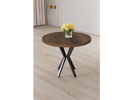 HANAH HOME Trpezarijski sto Agnes Baroque Black