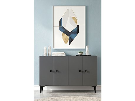 HANAH HOME Komoda Pella 120 Anthracite