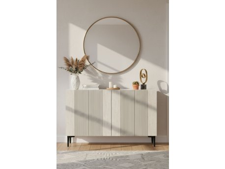 HANAH HOME Komoda Corsa 120 White Travertine