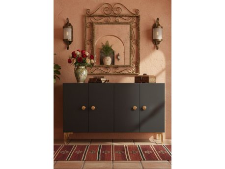 HANAH HOME Komoda Simple 120 Anthracite