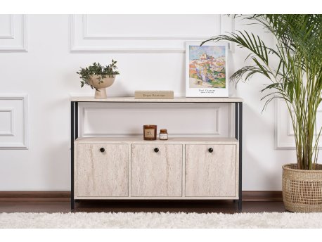 HANAH HOME Komoda Solace Travertine Black