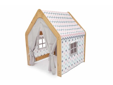 HANAH HOME Šator za dečiju igru Wooden Tent Pink