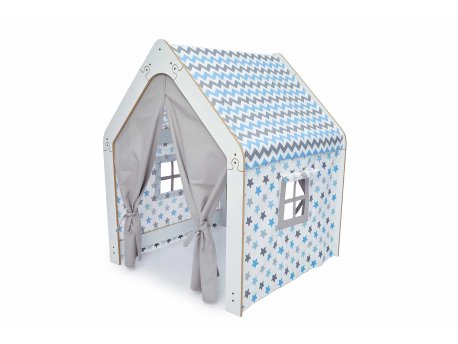 HANAH HOME Šator za dečiju igru Wooden Tent White Blue