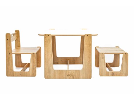 HANAH HOME Dečiji stočić Crane 1 St 1 Ch White