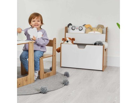 HANAH HOME Polica za knjige Crane Natural White