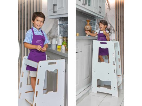 HANAH HOME Dečiji tobogan Learning Tower White
