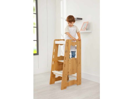 HANAH HOME Dečiji tobogan Learning Tower Natural