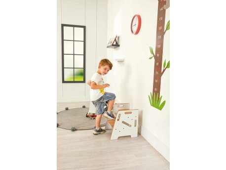HANAH HOME Dečija stepenica Step Stool White Natural