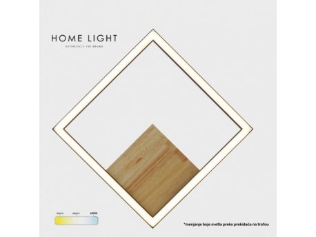 BBLINK SOLEA 39 ZIDNA LAMPA 18W 3000/4000/6000K CRNA/DRVO