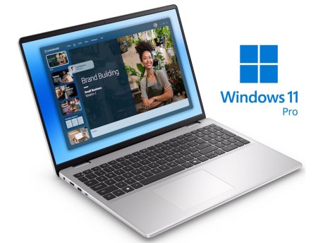 DELL 16 DC16251 (Platinum silver, Alu) FHD+ IPS 300nits, Core 7 150U, 16GB, 512GB SSD, Backlit, FP, Win 11 Pro
