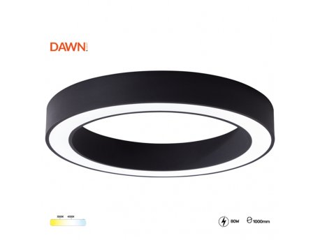 BBLINK VESTA 681 PLAFONSKA SVETILJKA 80W 3000/4000K CRNA