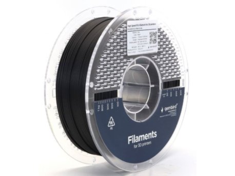 GEMBIRD 3DP-PLA1.75HY-01-BK PLA filament velike brzine za 3D stampac 1.75mm, kotur 1KG BLACK