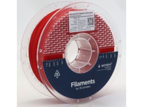 GEMBIRD 3DP-PLA1.75HY-01-R PLA filament velike brzine za 3D stampac 1.75mm, kotur 1KG RED