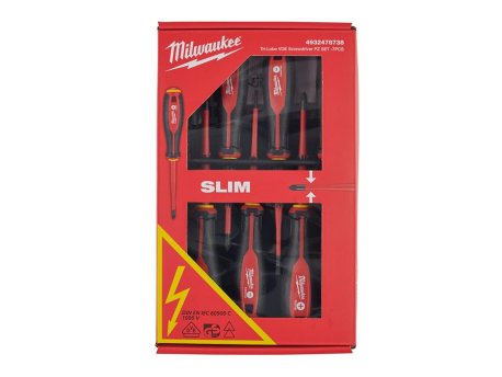 MILWAUKEE Tri-Lobe odvijači 1000V VDE Slim set 7/1 (74697)