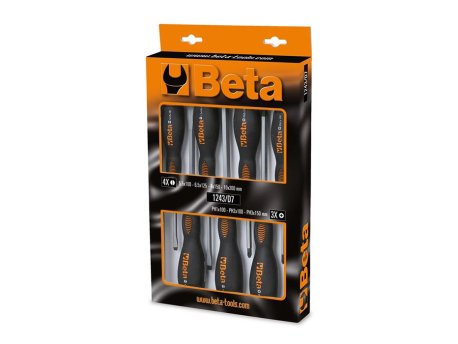 Beta Set odvijača ravni i krstasti ojačani za udaranje 7/1