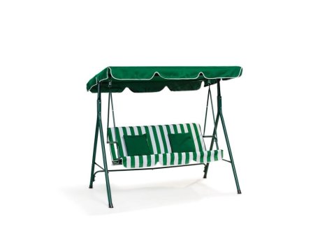 Green Bay Mykonos ljuljaška zeleno-bela sa jastucima