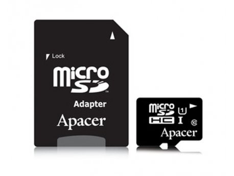 APACER UHS-I MicroSDHC 32GB class 10 + Adapter AP32GMCSH10U1-R