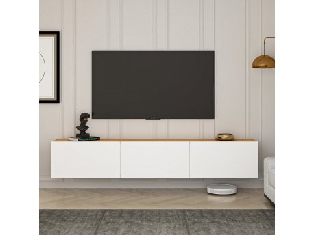 HANAH HOME TV polica West White Atlantic Pine OUTLET