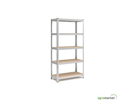 BOMBER Metalna polica 5L 180x90x40 cm - pocinkovana