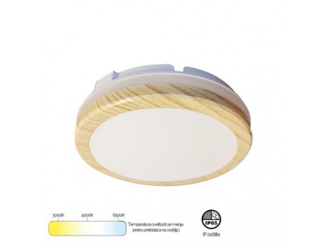 HOME LIGHT MONA-200-20W LED plafonjera drvo