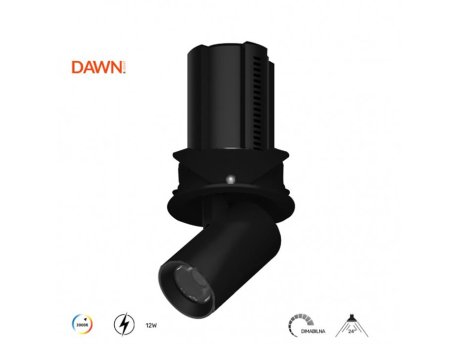 DAWN V324 12W LED svetiljka crna