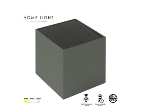 HOME LIGHT Tayo 6W 3CCT Solarna svetiljka siva