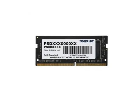 PATRIOT 8GB DDR4 3200MHz SODIMM Signature Single Channel PSD48G32002S