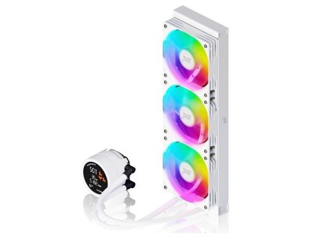 LevelPlay Combat Liquid 360 HUD AIO belo vodeno hladnjenje sa ekranom KRW-H13NN-20APN-GW1