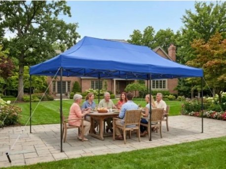 PROGARDEN 3x6x3 gazebo tenda plava 005