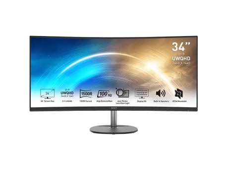 MSI PRO MP341CQ E12 UWQHD 120Hz AdaptiveSync Curved