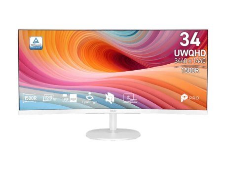 MSI PRO MP341CQ E12 UWQHD 120Hz AdaptiveSync Curved