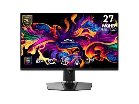 MSI MPG 271QR QD-OLED X50 OLED 500Hz G-Sync gaming monitor