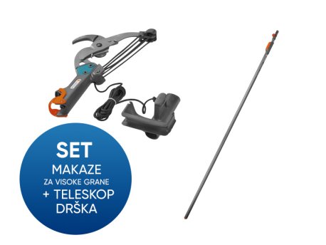 GARDENA SET MAKAZE ZA VISOKE GRANE I TELESKOP DRŠKA