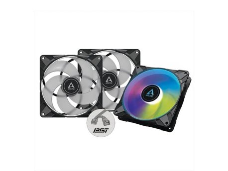 Arctic P14 PWM PST 140mm A-RGB 3 komada set ventilatora crni ACFAN00257A