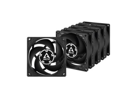 Arctic P8 PWM PST 80mm 5 komada set ventilatora crni ACFAN00154A