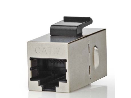 NEDIS CCGB89015ME CAT6a / CAT7, Shielded, RJ45 Female, Straight, Metal 1KOM