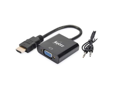 KETTZ Adapter HV-5500 HDMI-VGA M/F + audio