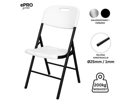 EPRO Garden sklopiva baštenska stolica, metal-plastika