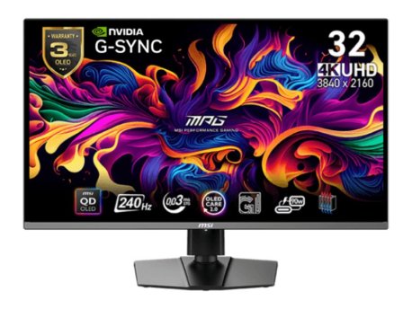 MSI MPG 321URX 4K UHD QD OLED 240Hz Tip-C 90W G-Sync OUTLET