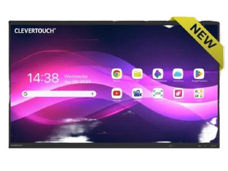 CleverTouch 75” IMPACT Lux Black Interactive Display