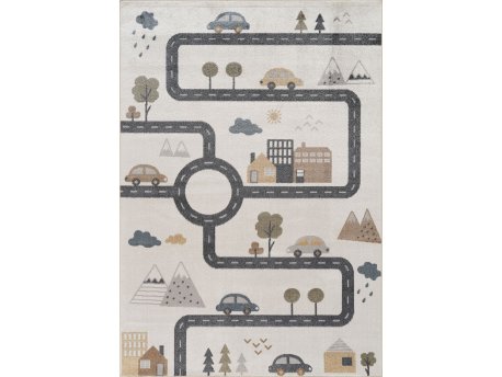 Conceptum Hypnose Tepih (80 x 300) Bohem Kids Road Cream Grey
