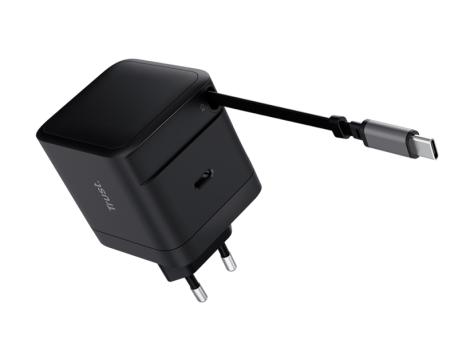 TRUST MAXO 65W, USB-C punjač, 0.67m, crna (25805)