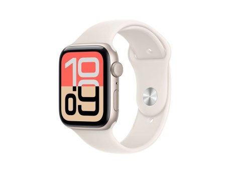APPLE Watch SE 3 Cellular 40mm Starlight Aluminium Case with Starlight Sport Band - M/L (mep74rk/a)