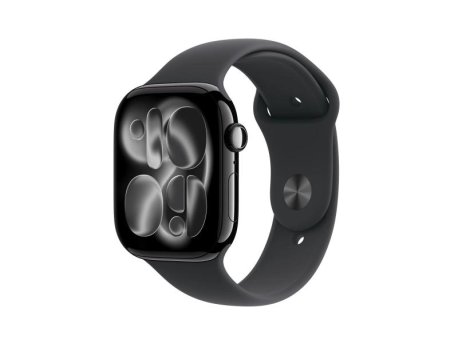 APPLE Watch S11 Cellular 42mm Jet Black Aluminium Case with Black Sport Band - S/M (mf834rk/a)