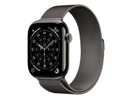 APPLE Watch S11 Cellular 46mm Slate Titanium Case with Slate Milanese Loop - M/L (mfd44rk/a)