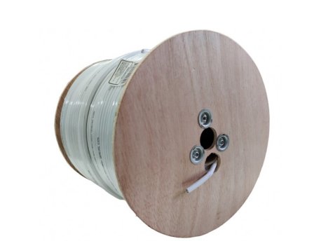GEMBIRD KABL-COAX-RG6/300 white (X553) koaksialni kabl RG6 bez konektora, conductivity18%,6.5mm,300m