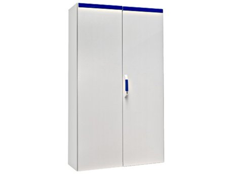 SCHRACK Samostojeći orman, 2-vrata, 2000x1200x400mm, RAL 7035