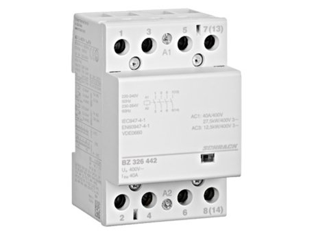 SCHRACK Instalacioni kontaktor AC1: 40A/400V, 4NO, 230VAC